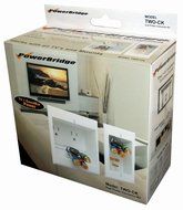 PowerBridge TWO-CK Dual Outlet Recessed In-Wall Cable Management System with PowerConnect for Wall-Mounted Flat... N22