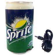 Sprite Soda Coke Can USB Portable Mini Speaker Radio Mp3 Player Phone Tablet