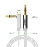 Ugreen 3.5mm Auxiliary Audio Flat Cable 90 Degree Right Angle Compatible for iPhone, iPad or Smartphones, Tablets... N24