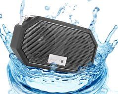 IP66 Bluetooth Portable Waterproof Wireless Outdoor Shower Speaker, Bluetooth CRS 4.0 Stereo with Built-in Mic...