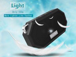 IP66 Bluetooth Portable Waterproof Wireless Outdoor Shower Speaker, Bluetooth CRS 4.0 Stereo with Built-in Mic... N8