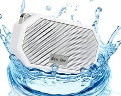 IP66 Bluetooth Portable Waterproof Wireless Outdoor Shower Speaker, Bluetooth CRS 4.0 Stereo with Built-in Mic... N9