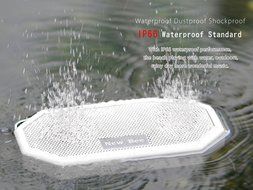 IP66 Bluetooth Portable Waterproof Wireless Outdoor Shower Speaker, Bluetooth CRS 4.0 Stereo with Built-in Mic... N12