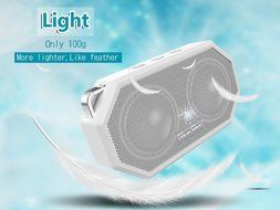 IP66 Bluetooth Portable Waterproof Wireless Outdoor Shower Speaker, Bluetooth CRS 4.0 Stereo with Built-in Mic... N16