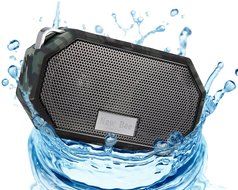 IP66 Bluetooth Portable Waterproof Wireless Outdoor Shower Speaker, Bluetooth CRS 4.0 Stereo with Built-in Mic... N17