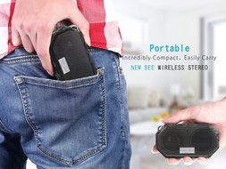 IP66 Bluetooth Portable Waterproof Wireless Outdoor Shower Speaker, Bluetooth CRS 4.0 Stereo with Built-in Mic... N18