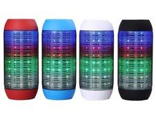 360 Degree Colorful shinning LED Lights wireless bluetooth speaker Hot Pulse Support TF card speaker (red) N2