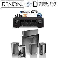 Denon AVR-S720W 7.2 4K Ultra HD AV Receiver + Definitive ProCinema 1000 System in Black