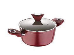 Bergner Forged Ceramic Coating Allure Cook N Serve Pot with Lid (4.9 ltr)