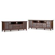 Simpli Home Artisan TV Media Stand for TVs up to 60&quot;, Medium Auburn Brown N13