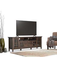 Simpli Home Artisan TV Media Stand for TVs up to 60&quot;, Medium Auburn Brown N17