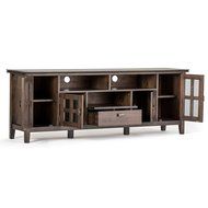 Simpli Home Artisan TV Media Stand for TVs up to 60&quot;, Medium Auburn Brown N18