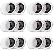 Acoustic Audio CS-IC83-6PR 350 Watt 8" 3-Way Home Theater In-Wall/Ceiling Speakers (6-Pair)