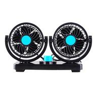 Auto Car Dual Head Electric 12V 360 Degree Rotation Adjustable Mini Cooling Air Fan