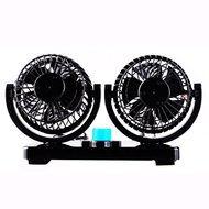 Auto Car Dual Head Electric 12V 360 Degree Rotation Adjustable Mini Cooling Air Fan N2