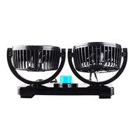 Auto Car Dual Head Electric 12V 360 Degree Rotation Adjustable Mini Cooling Air Fan N3