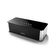 Basse Portable Dual-Driver Wireless Bluetooth Speaker with 2200mAh Battery and Built-in Mic - Black N2