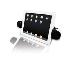 FAVI Boomerang Bluetooth Tablet Speaker for Android and iPad (White)