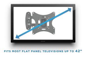 Mount-It! MI-02-223 Swivel Full Motion Articulating Tilting TV Wall Mount, Computer Monitor Mount, Corner Bracket... N4