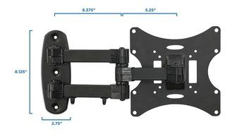 Mount-It! MI-02-223 Swivel Full Motion Articulating Tilting TV Wall Mount, Computer Monitor Mount, Corner Bracket... N7