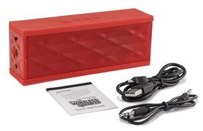 Devicewear Bluetooth Portable Wireless Stereo Speaker with Built-In Microphone for Tablets (BTS-HSD-RED) N3