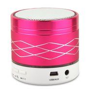 Sicneka Portable Wireless Speaker MINI Stereo Bluetooth Speakers Support TF Card (Pink)