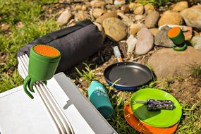 BOOM Swimmer DUO - Dirt, Shock, Waterproof Bluetooth Speaker with Stereo Pairing (Blue) N22