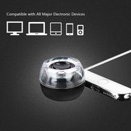 Koolertron Smartphone 3.5mm Aux Audio Jack Plug in Line-in Speaker Mini Compact Round Shape Powerful Clear Bass... N6