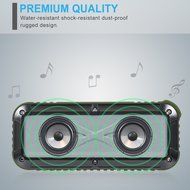 Portable Bluetooth Speaker, ATESSON Waterproof Outdoor and Shower Wireless NFC Speaker, Stereo Dual Drivers, 2000mAh... N3