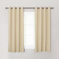 Best Home Fashion Premium Thermal Insulated Blackout Curtains - Antique Bronze Grommet Top - Royal Blue - 52"W... N11