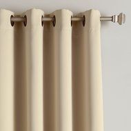 Best Home Fashion Premium Thermal Insulated Blackout Curtains - Antique Bronze Grommet Top - Royal Blue - 52"W... N12