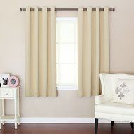 Best Home Fashion Premium Thermal Insulated Blackout Curtains - Antique Bronze Grommet Top - Royal Blue - 52"W... N14