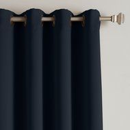 Best Home Fashion Premium Thermal Insulated Blackout Curtains - Antique Bronze Grommet Top - Royal Blue - 52"W... N18