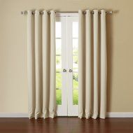 Best Home Fashion Premium Thermal Insulated Blackout Curtains - Antique Bronze Grommet Top - Royal Blue - 52"W... N20