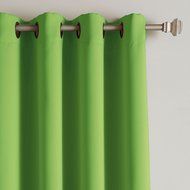 Best Home Fashion Premium Thermal Insulated Blackout Curtains - Antique Bronze Grommet Top - Royal Blue - 52"W... N24