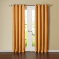 Best Home Fashion Premium Thermal Insulated Blackout Curtains - Antique Bronze Grommet Top - Royal Blue - 52"W... N26