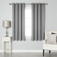 Best Home Fashion Premium Thermal Insulated Blackout Curtains - Antique Bronze Grommet Top - Royal Blue - 52"W... N41