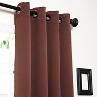 Best Home Fashion Premium Thermal Insulated Blackout Curtains - Antique Bronze Grommet Top - Royal Blue - 52"W... N57