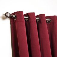 Best Home Fashion Premium Thermal Insulated Blackout Curtains - Antique Bronze Grommet Top - Royal Blue - 52"W... N63