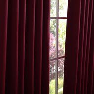 Best Home Fashion Premium Thermal Insulated Blackout Curtains - Antique Bronze Grommet Top - Royal Blue - 52"W... N70