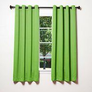 Best Home Fashion Premium Thermal Insulated Blackout Curtains - Antique Bronze Grommet Top - Royal Blue - 52"W... N73