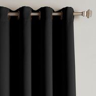 Best Home Fashion Premium Thermal Insulated Blackout Curtains - Antique Bronze Grommet Top - Royal Blue - 52"W... N78