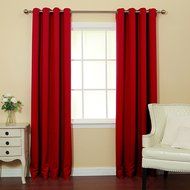 Best Home Fashion Premium Thermal Insulated Blackout Curtains - Antique Bronze Grommet Top - Royal Blue - 52"W... N80