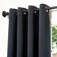 Best Home Fashion Premium Thermal Insulated Blackout Curtains - Antique Bronze Grommet Top - Royal Blue - 52"W... N87