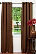 Best Home Fashion Premium Thermal Insulated Blackout Curtains - Antique Bronze Grommet Top - Royal Blue - 52"W... N88