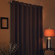 Best Home Fashion Premium Thermal Insulated Blackout Curtains - Antique Bronze Grommet Top - Royal Blue - 52"W... N90