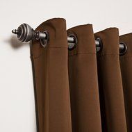 Best Home Fashion Premium Thermal Insulated Blackout Curtains - Antique Bronze Grommet Top - Royal Blue - 52"W... N91