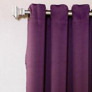 Best Home Fashion Premium Thermal Insulated Blackout Curtains - Antique Bronze Grommet Top - Royal Blue - 52"W... N99
