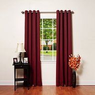 Best Home Fashion Premium Thermal Insulated Blackout Curtains - Antique Bronze Grommet Top - Royal Blue - 52"W... N101