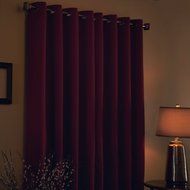 Best Home Fashion Premium Thermal Insulated Blackout Curtains - Antique Bronze Grommet Top - Royal Blue - 52"W... N105